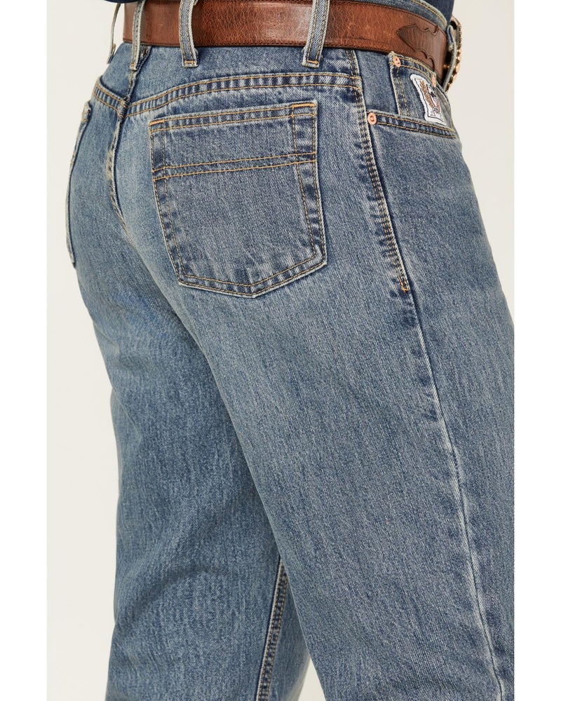Cinch Men's White Label Relaxed Fit Jean, Medium Stone Wash, 38W x 34L - Image 4